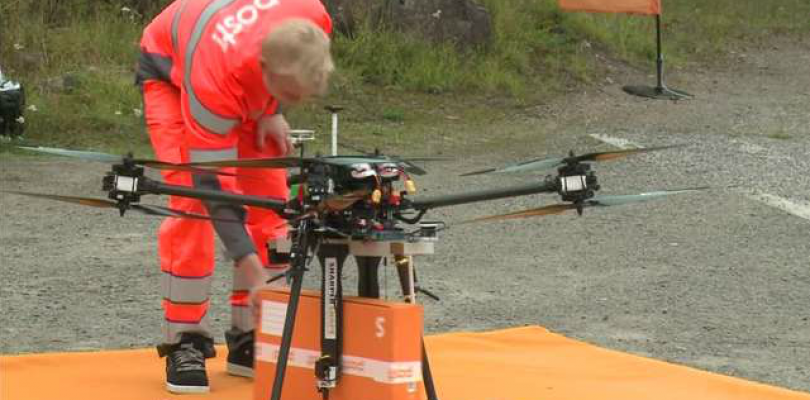 El sistema postal finlandés pone a prueba la entrega de paquetería por dron